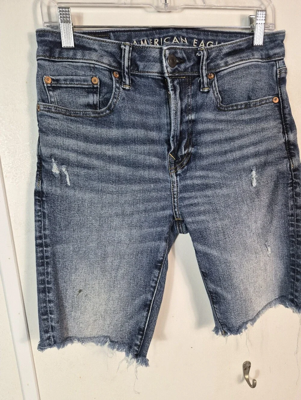 American Eagle Air Flex Denim Shorts Men's Size 30 Blue 9